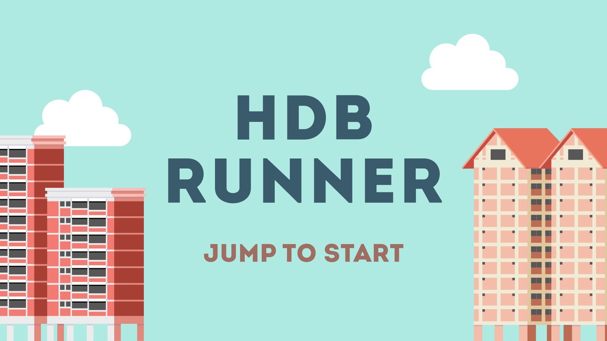 HDB Runner title screen: Jump to start
